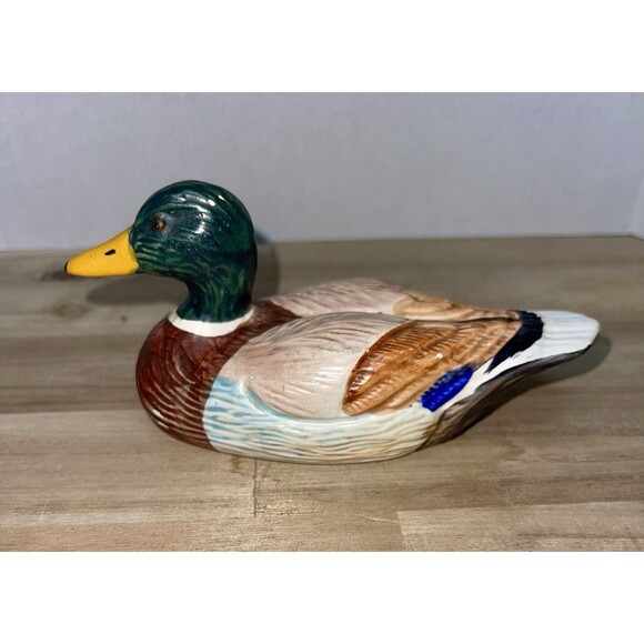 Weiss Mallard Duck Hand Painted In Brazil - Picture 1 of 9